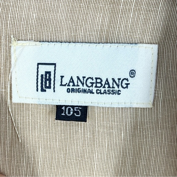 LANGBANG collared sand Gold Color linen minimal shirt from Firenze, - Picture 12 of 13